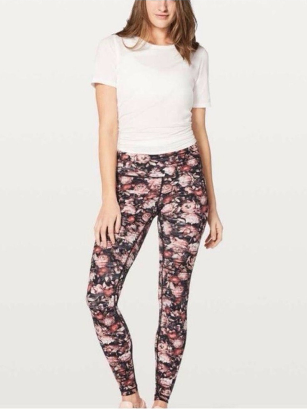 Lululemon Wunder Under High-Rise Tights Peony Multi Floral Size 10 EUC